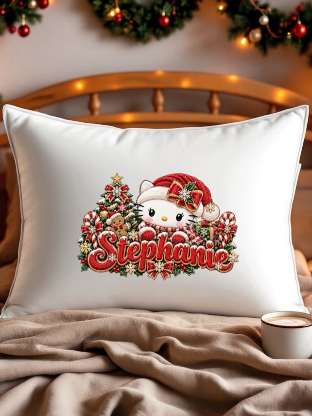 Personalized Christmas Standard Pillowcase – Custom Holiday Decor by coolgiftsss